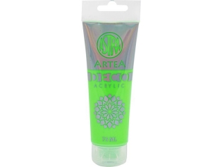 Farba akrylowa DECO ARTEA 75 ml tuba - Neonowy Zielony   [opakowanie=5szt]