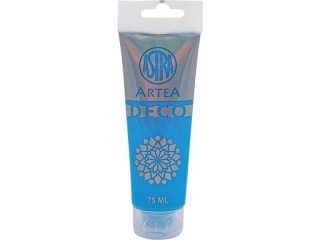 Farba akrylowa DECO ARTEA 75 ml tuba - Neonowy Niebieski    [opakowanie=5szt]