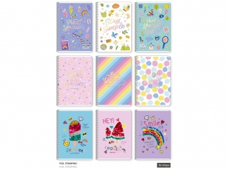 Ko�obrulion A5 kratka bia�y papier 80k, "Be Unique" [opakowanie=3szt]