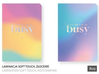 Brulion A5 kratka 80K bia�y papier, "Busy" [opakowanie=4szt]