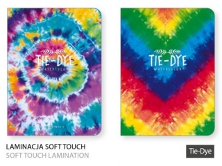 Notes Sketchxnote A5 bez zadruku 64k kremowy papier, "Tie-Dye" [opakowanie=4szt]