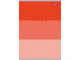 Zeszyt jzyk polski ze cig A5 60 kartek linia okadka laminowana 70 g/m2 COLOR STRIPES [opakowanie=10szt]