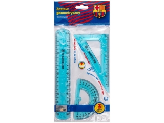 Zestaw geometryczny 3 elementy FLEXI FC BARCELONA - 1 szt. opp bag [opakowanie=24szt]
