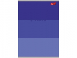 Zeszyt jzyk angielski ze cig A5 60 kartek krata okadka laminowana 70 g/m2 COLOR STRIPES [opakowanie=10szt]