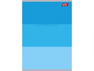 Zeszyt jzyk niemiecki ze cig A5 60 kartek krata okadka laminowana 70 g/m2 COLOR STRIPES [opakowanie=10szt]