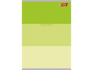 Zeszyt biologia/przyroda ze cig A5 60 kartek krata okadka laminowana 70 g/m2 COLOR STRIPES [opakowanie=10szt]