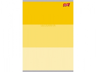 Zeszyt geografia ze cig A5 60 kartek krata okadka laminowana 70 g/m2 COLOR STRIPES [opakowanie=10szt]