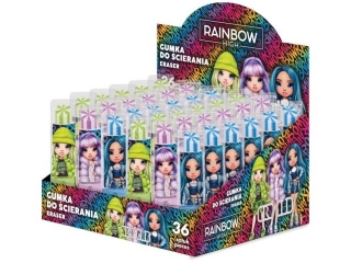 Gumka zapachowa w kształcie szminki RAINBOW HIGH - 36 szt. display