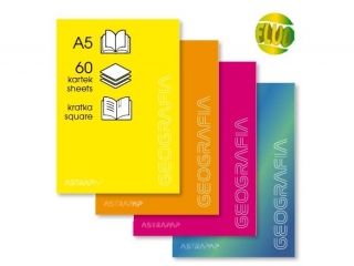 Zeszyt ASTRAPAP A5 60k kratka GEOGRAFIA [opakowanie=10szt]