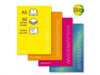 Zeszyt ASTRAPAP A5 60k kratka MATEMATYKA [opakowanie= 10szt]