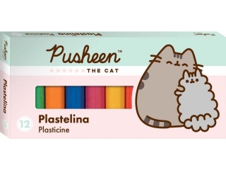 Plastelina 12 kolorw 15 g PUSHEEN [opakowanie=10szt]