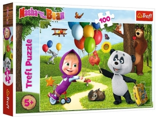Puzzle - "100" - Masza i przyjaciele / Animaccord Masha and