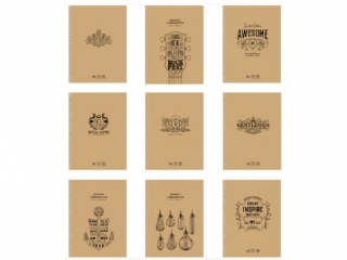Kołobrulion A5 kratka 96k kremowy papier, "Royal Notes"