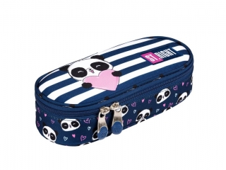 PIÓRNIK SASZETKA USZTYWNIONA Z WEWNĘTRZNĄ KLAPKĄ STRIGHT PC-01 LOVE PANDA mkmn