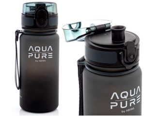 Bidon AQUA PURE by ASTRA 400 ml - grey/black