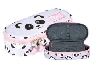 PIÓRNIK SASZETKA USZTYWNIONA Z WEWNĘTRZNĄ KLAPKĄ STRIGHT PC-01 GREY PANDA mkmn