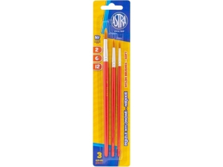 Zestaw pdzli nylon Astra 3 szt. rozmiary 2/6/12 [opakowanie=10szt]