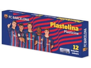 Plastelina szkolna FC Barcelona 2023 - 12 kolorw [opakowanie=6szt]
