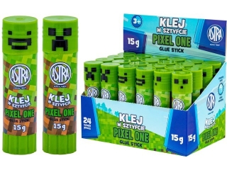 Klej w sztyfcie PVA ASTRA Pixel One Astra 15 g PVP - display 24 szt [opakowanie=24szt]
