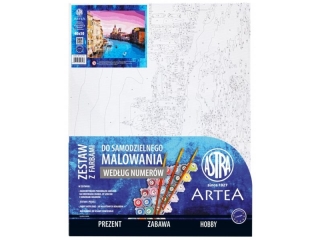 Malowanie po numerach 40x50cm ASTRA ARTEA - Wenecki pejzaż