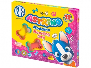 Modelina Astrino 12 kol x 11g [opakowanie=5szt]