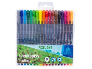 Cienkopisy trjktne 0, 4 mm ASTRAPEN Pixel One - 18 kolorw [opakowanie=12szt]