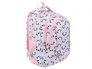PLECAK 3-KOMOROWY STRIGHT BP-26 GREY PANDA mkmn