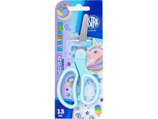 Noyczki z ergonomicznym uchwytem 13 cm ASTRAKIDS UNICORN - 1 szt. blister [opakowanie=24szt]
