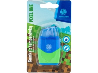 Temperwka i gumka 2w1 ASTRAKIDS Pixel One - 1 szt. blister [opakowanie=12szt]