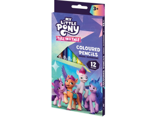 Kredki owkowe trjktne My Little Pony - 12 kolorw  [opakowanie=12szt]