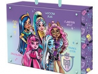 Teczka z rczk A4, XL 33 x 24, 8 x 9 cm MONSTER HIGH