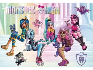 Podkad szkolny na biurko dwustronny 55x38 cm MONSTER HIGH [opakowanie=5szt]
