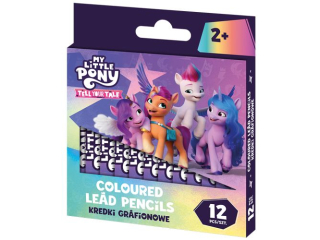Kredki grafionowe My Little Pony - 12 kolorw - 7/85 mm [opakowanie=24szt]