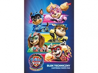 Blok techniczny A4 10 kartek okadka kredowana 190 g/m2 PSI PATROL [opakowanie=10szt]