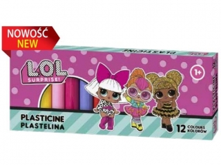 Plastelina szkolna L.O.L 12 kolorw [opakowanie=5szt]