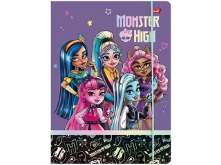 Teczka z gumk A4 300 g/m2 MONSTER HIGH [opakowanie=10szt]