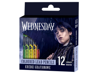Kredki grafionowe Wednesday - 12 kolorw - 7/85 mm [opakowanie=24szt]