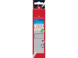 KREDKI GRIP 2001 DO TABLIC 6 KOLORW FABER-CASTELL [opakowanie=5szt]