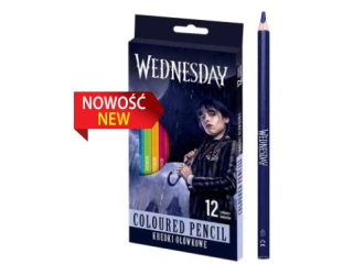 Kredki owkowe trjktne Wednesday - 12 kolorw  [opakowanie=12szt]