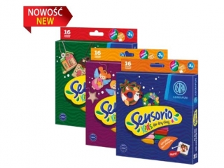 Lekka masa plastyczna ASTRAFUN Sensorio Kids Domek z piernika Anioki witeczny Stroik - 16 kol [opakowanie=12szt]