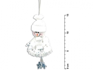 Bałwanek Dekoracja zawieszka 15cm