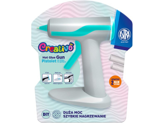 Pistolet do kleju na gorco ASTRA Creativo 30W podstawka magnetyczna + 2 kleje [opakowanie=20szt]
