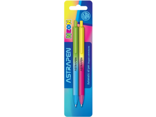 Dugopis automatyczny soft touch ASTRAPEN Gradient NEONmania - 2 szt. blister [opakowanie=24szt]