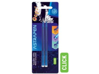 Wkady wymazywalne CLICK niebieskie 0, 5 mm ASTRAPEN OOPS! - 3 sztuki blister [opakowanie=24szt]