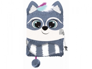 Pamiętnik z kłódką 3D "włochacz" A5 96 kartek RACOON