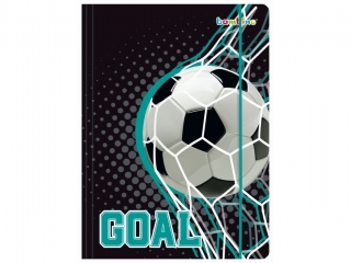 Teczka z gumk A4 300 g/m2 GOAL [opakowanie=10szt]