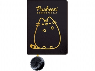 Notatnik pluszowy A5 96 kartek PUSHEEN GOLD