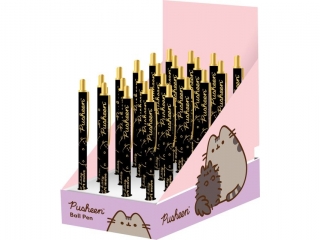 Długopis automatyczny display 24 sztuk PUSHEEN GOLD