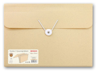 PENMATE TECZKA Z 7-MA PEZEGRÓDKAMI ECO FILE+ ŻÓŁTA