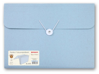 PENMATE TECZKA Z 7-MA PEZEGRÓDKAMI ECO FILE+ NIEBIESKA